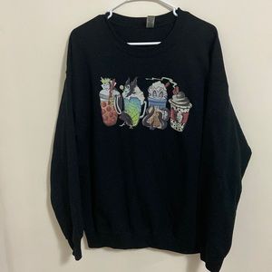 Gildan brand crew neck with Disney villain code pictures. Size large.